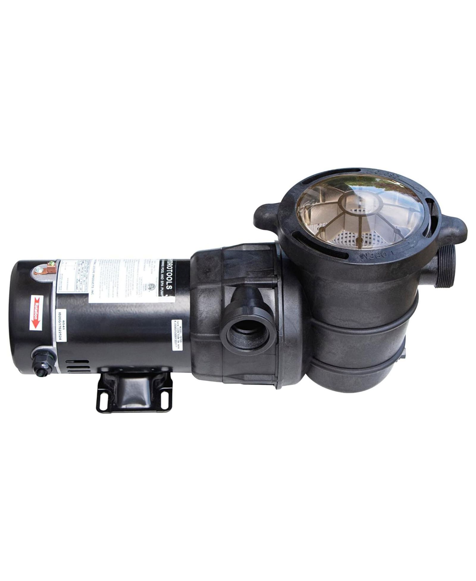 Swimline HydroTools Hydro Flo 1.5 HP 5820 GPH 2 Speed Horizontal Discharge Pump
