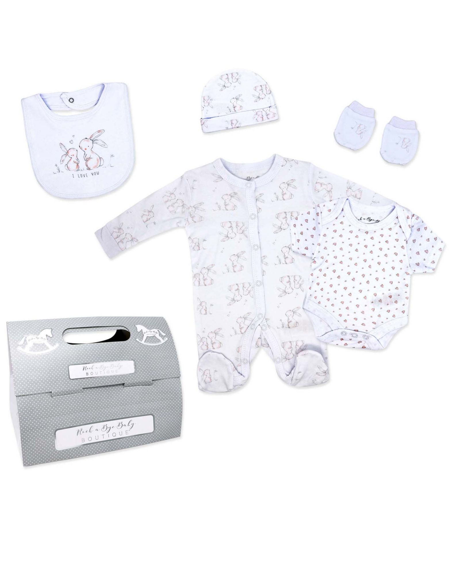 Rock-A-Bye Baby Boutique подарочный набор для новорожденных девочек, 7 предметов