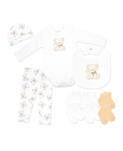 Rock-A-Bye Baby Boutique набор одежды для новорожденных, 10 предметов, с мягкими медведями