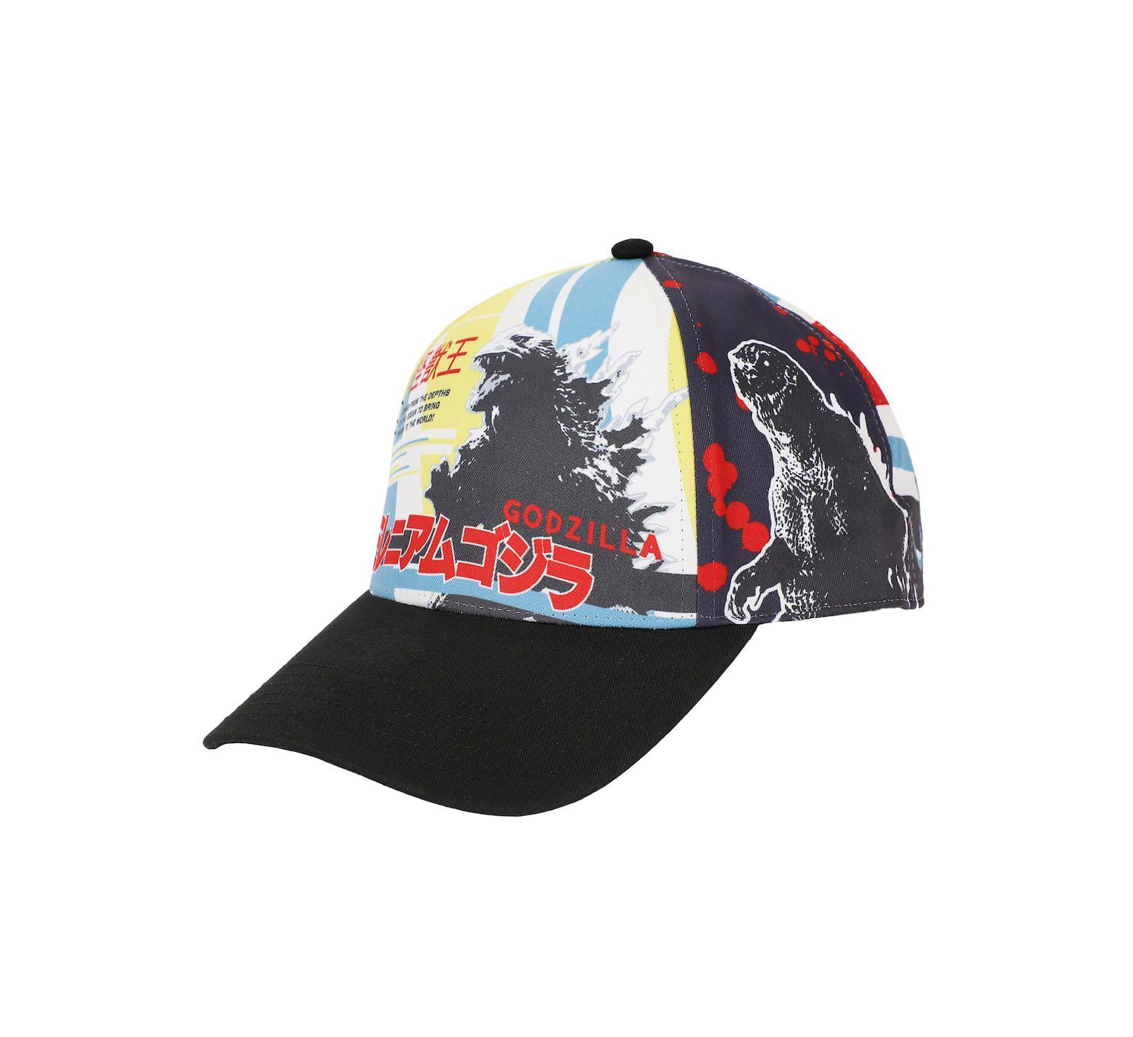 Мужская бейсболка Godzilla с полным принтом кандзи