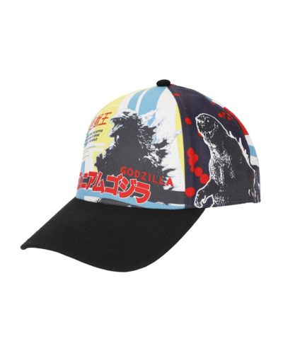 Мужская бейсболка Godzilla с полным принтом кандзи