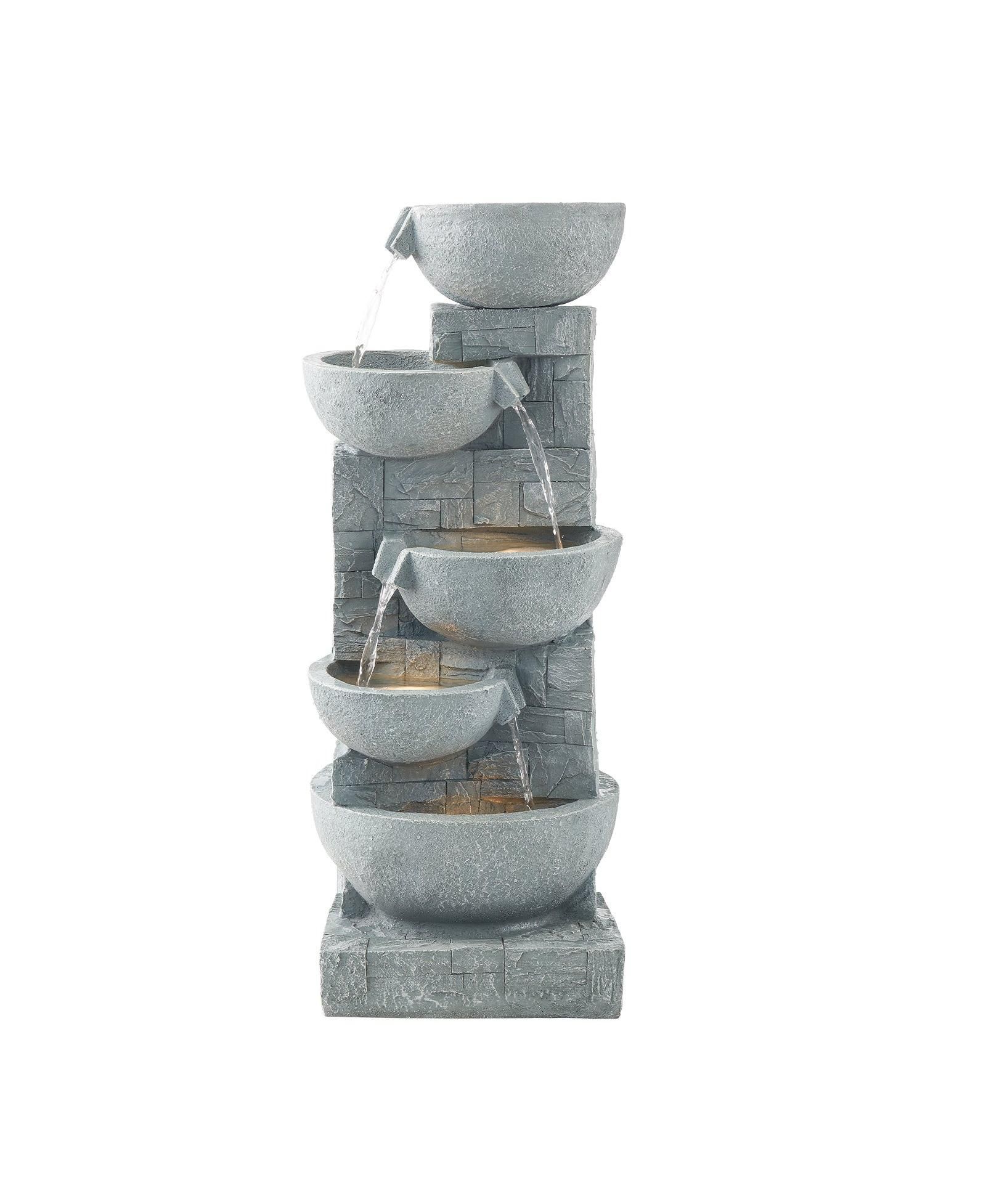 Уличный фонтан Slickblue 5-tier Bowl-Shaped для сада или патио