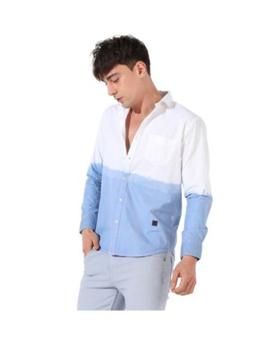 Campus Sutra Men's Ombre Contrast Shirt
