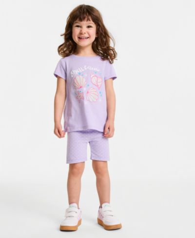 Детские шорты Epic Threads Girls' Toddler 12M-5T Dot-Print Bike Shorts