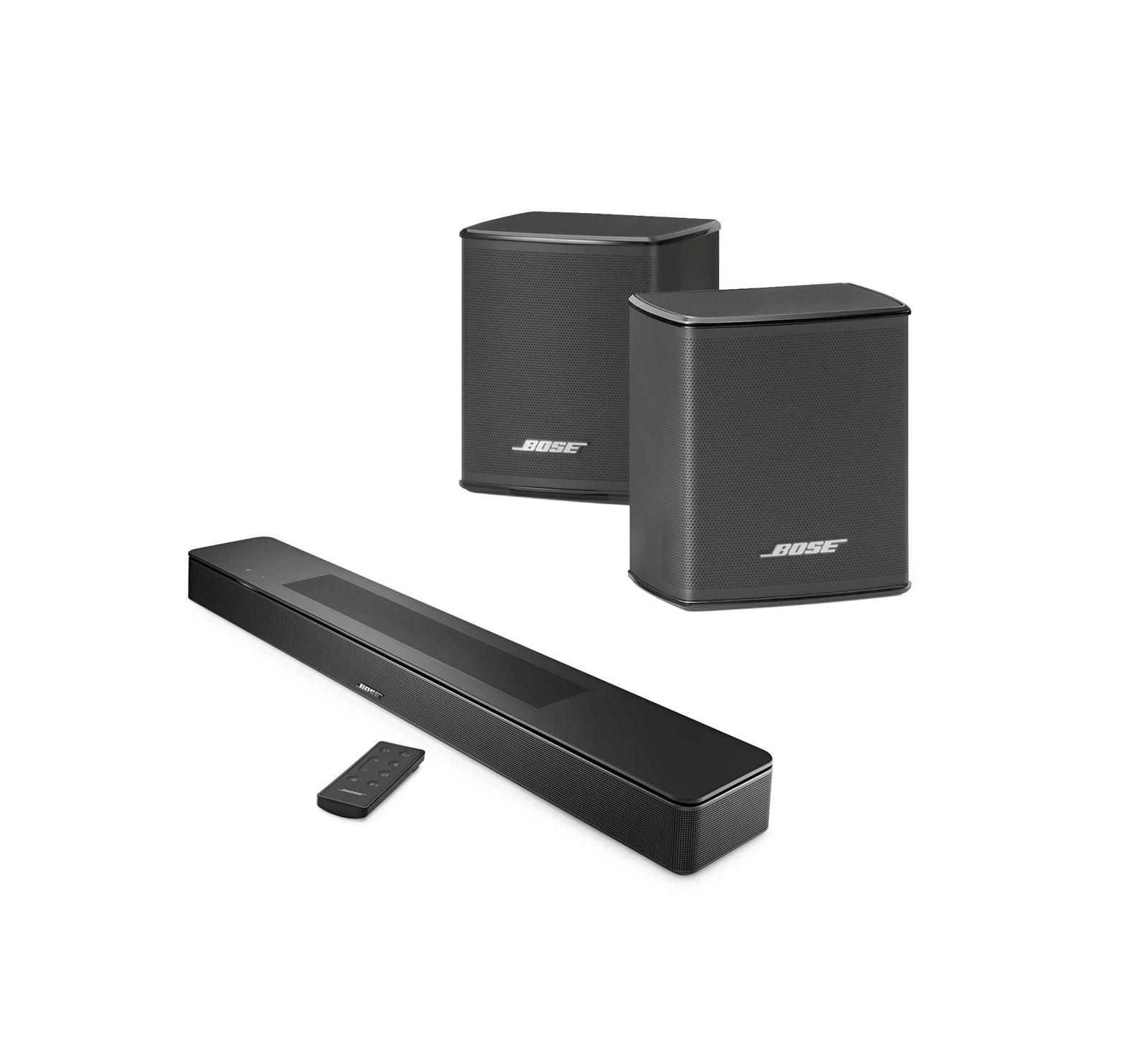 Саундбар Bose Smart Soundbar 600, Black с беспроводными динамиками (пара)