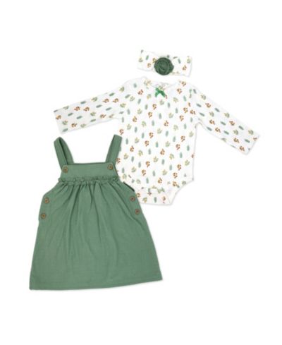 Baby Mode Детский набор: Jumper, Bodysuit и Headband с принтом Fall Sprigs, 3-Piece Set