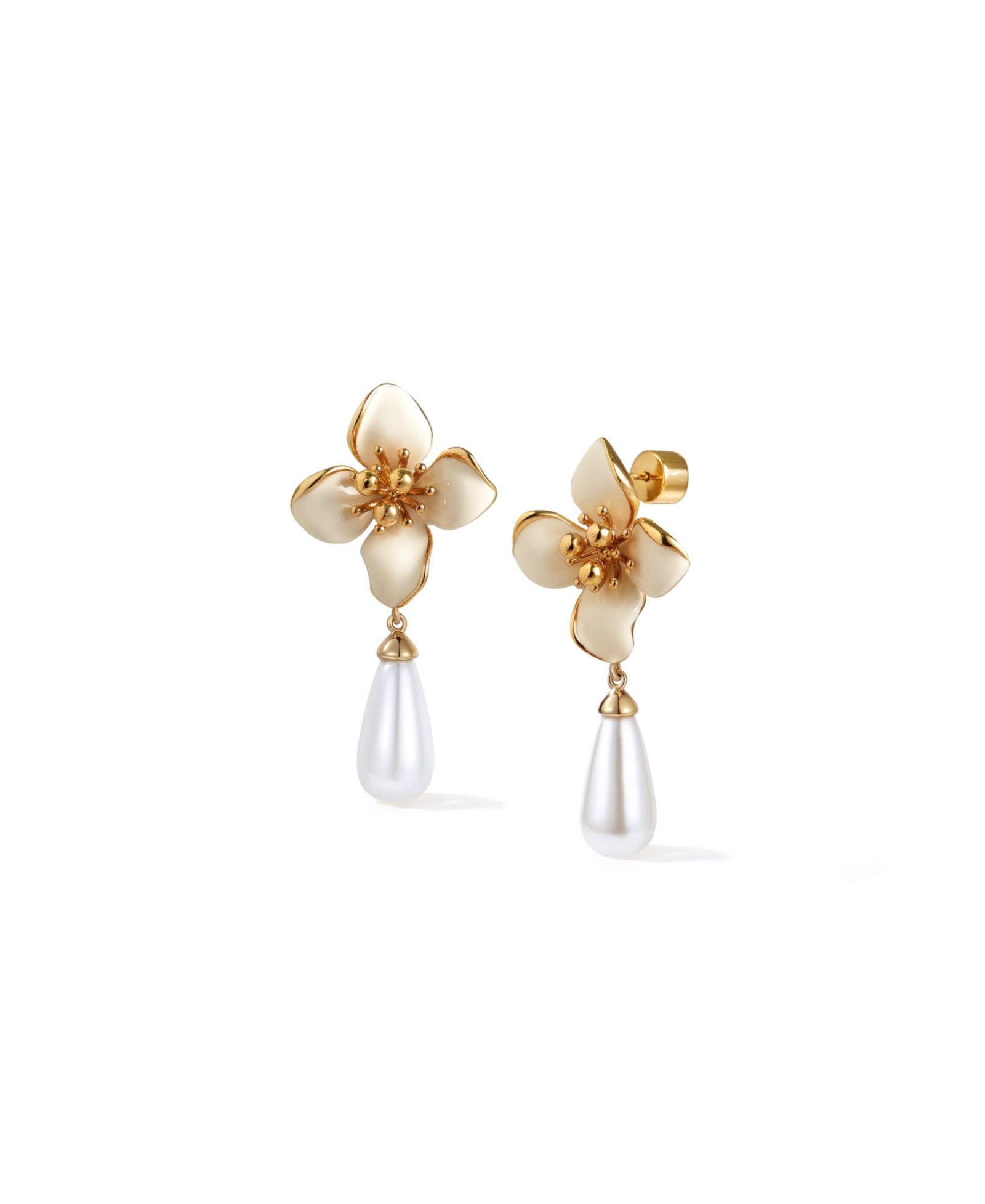 Серьги RETRO CHIC Iris Blossom Pearl