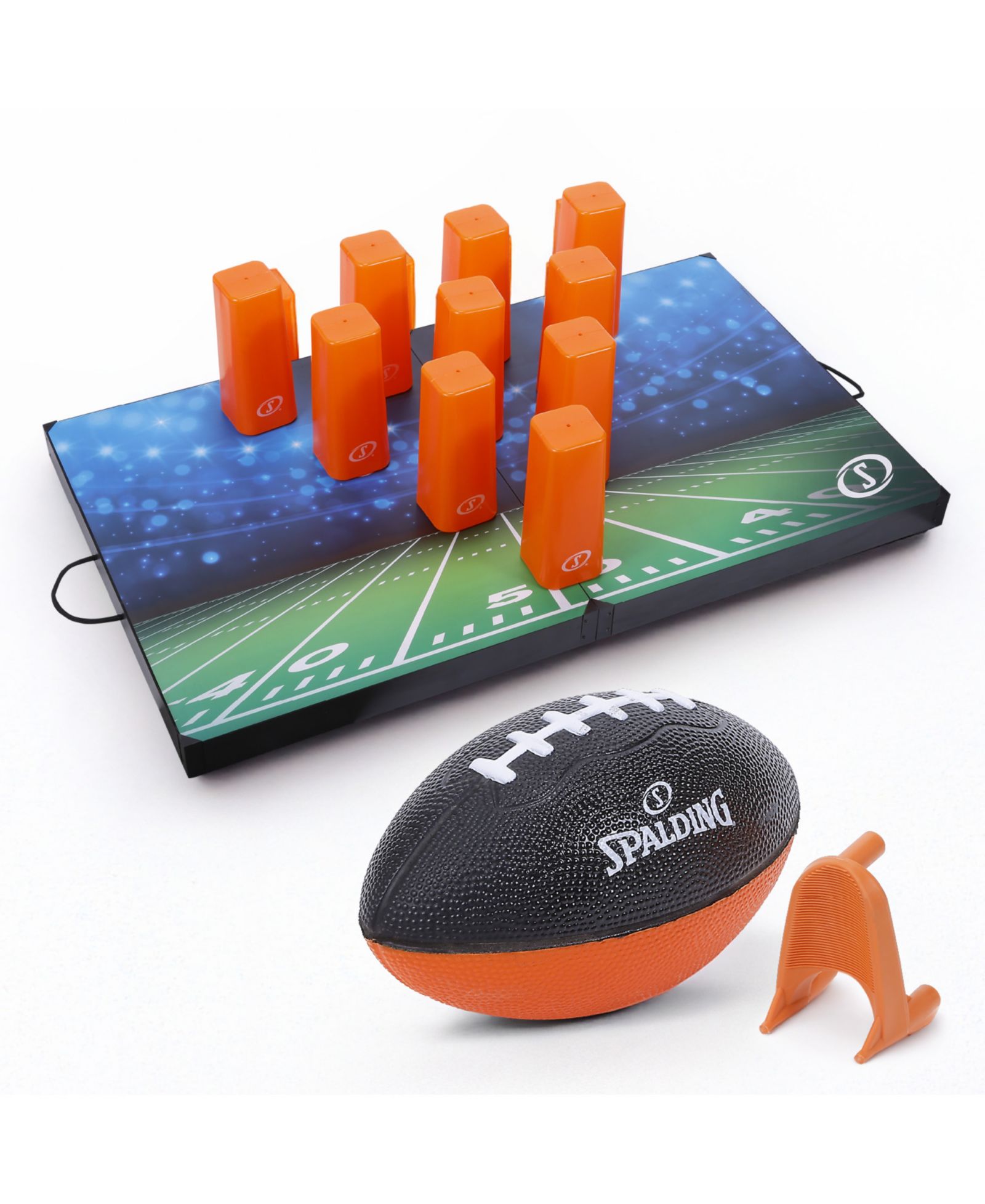 Spalding Football Pylon Toss Game, 10-Piece, Ages 6+
