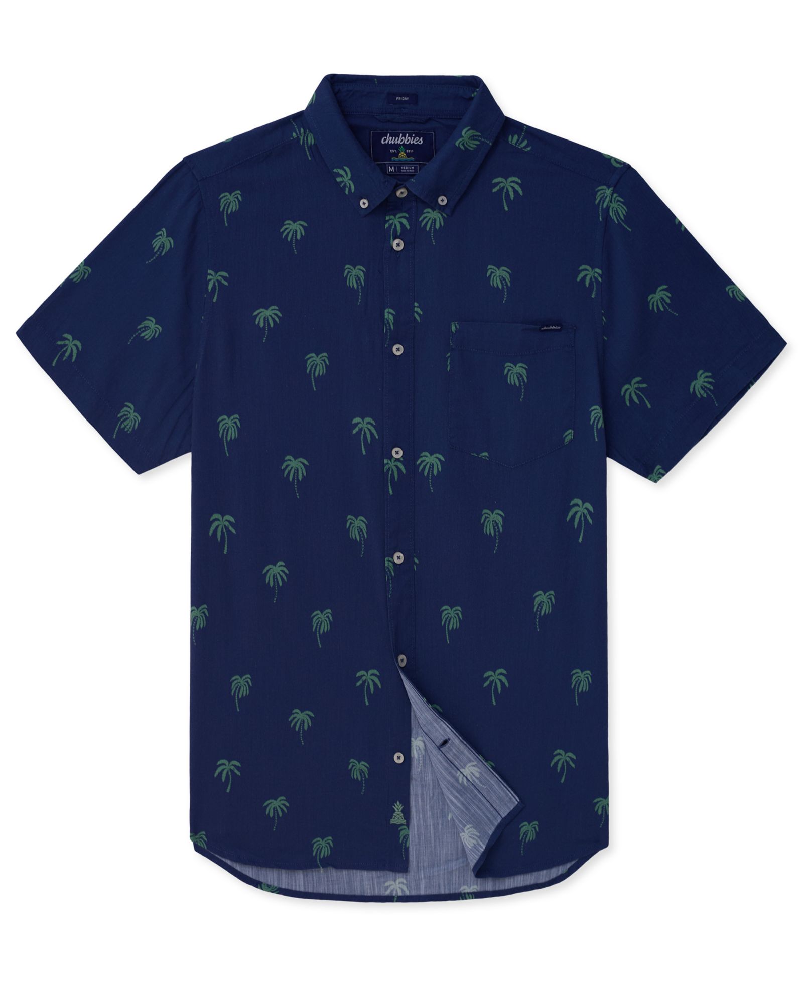 Men's Nighttime Palm Printed Shirt