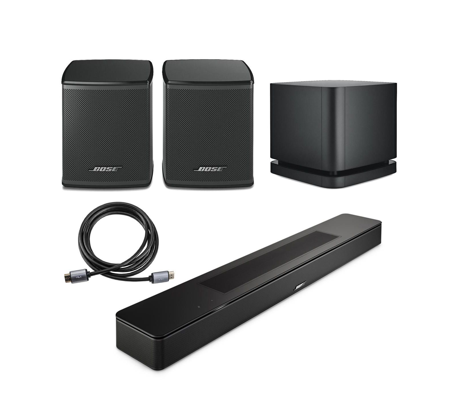 Саундбар Bose Smart Black с 2 беспроводными динамиками и бас-модулем 500