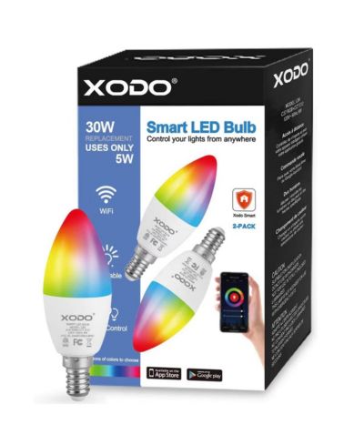 Contixo LB4 умные LED лампочки Wi-Fi A19, диммируемые, с управлением через приложение и голосом (2 шт.)