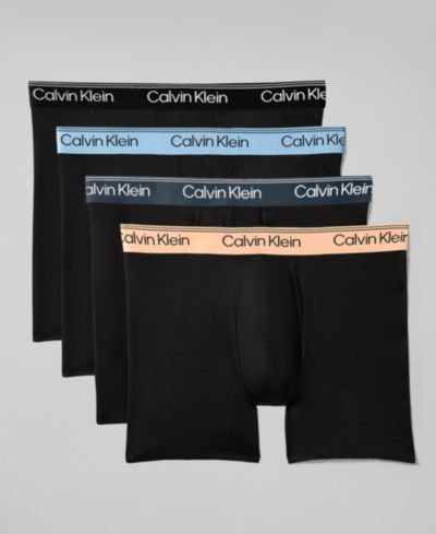 Calvin Klein Мужские боксеры-брифы из микрофибры, набор из 4 шт