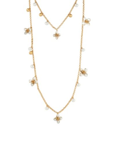 RETRO CHIC Iris Blossom Necklace ожерелье