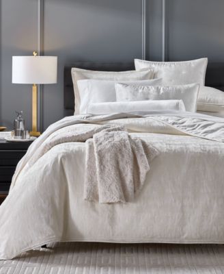 Hotel Collection Cresca Solid 3-Pc. Duvet Cover Set, Full/Queen, Macy's Exclusive