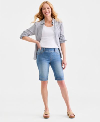 Шорты Style & Co Petite High-Rise Shaping Bermuda