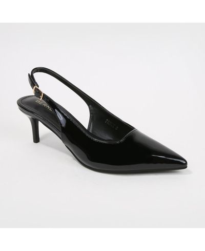 BERNESS Women's Fancy Slingback Kitten Heels