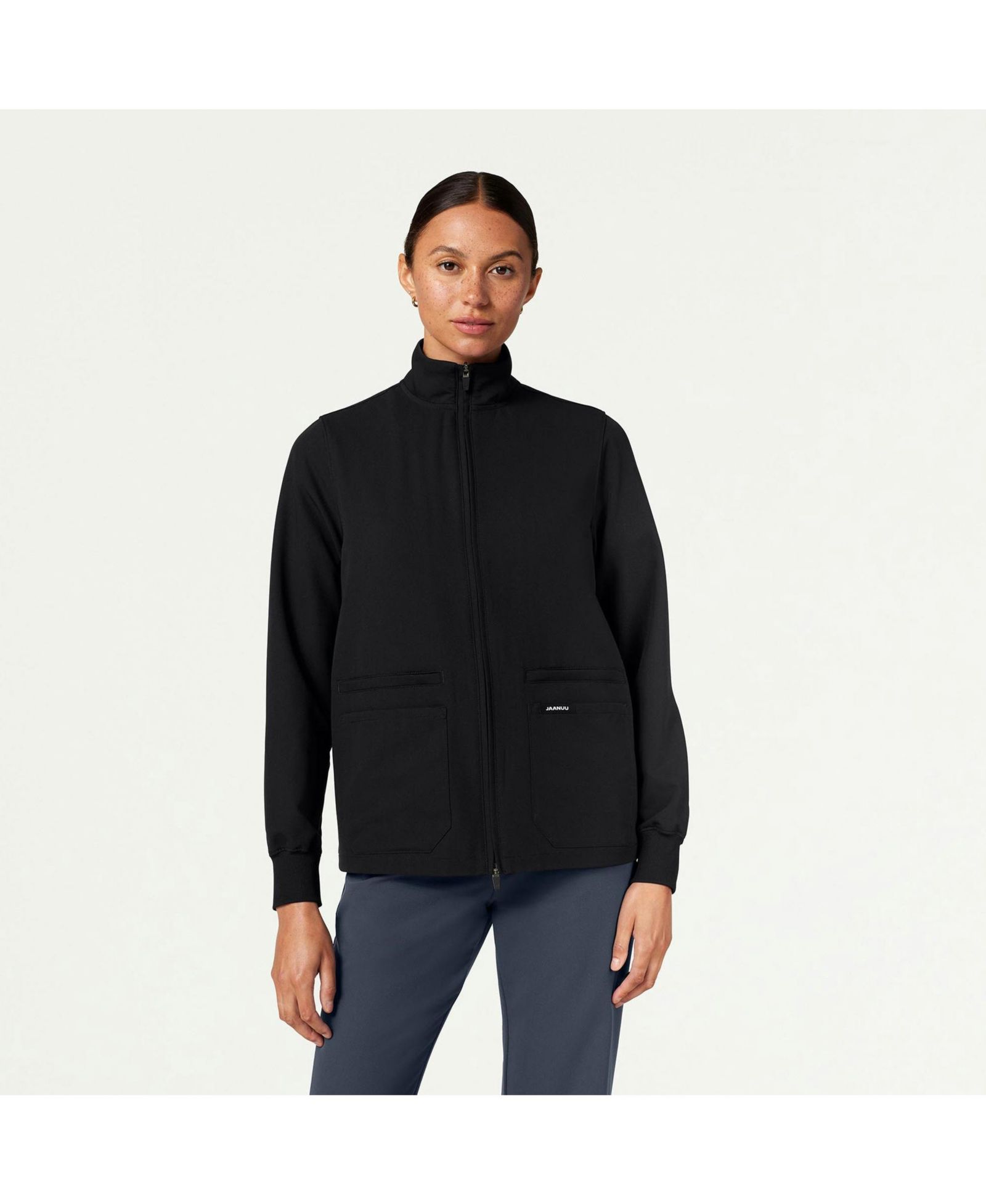 Jaanuu Women's Ceri 6-Pocket Classic Scrub Jacket
