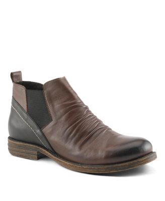 Spring Step Women's Mantaro Women's Leather Ankle Boot, With Slip-On Design, Arch Support