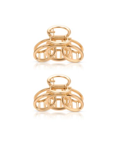 ETTIKA Keep It Simple Gold Hair Clip Set