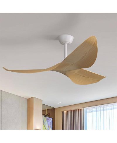 Потолочный вентилятор Sofucor 52-Inch Modern Lightweight White с пультом управления и 3 лопастями