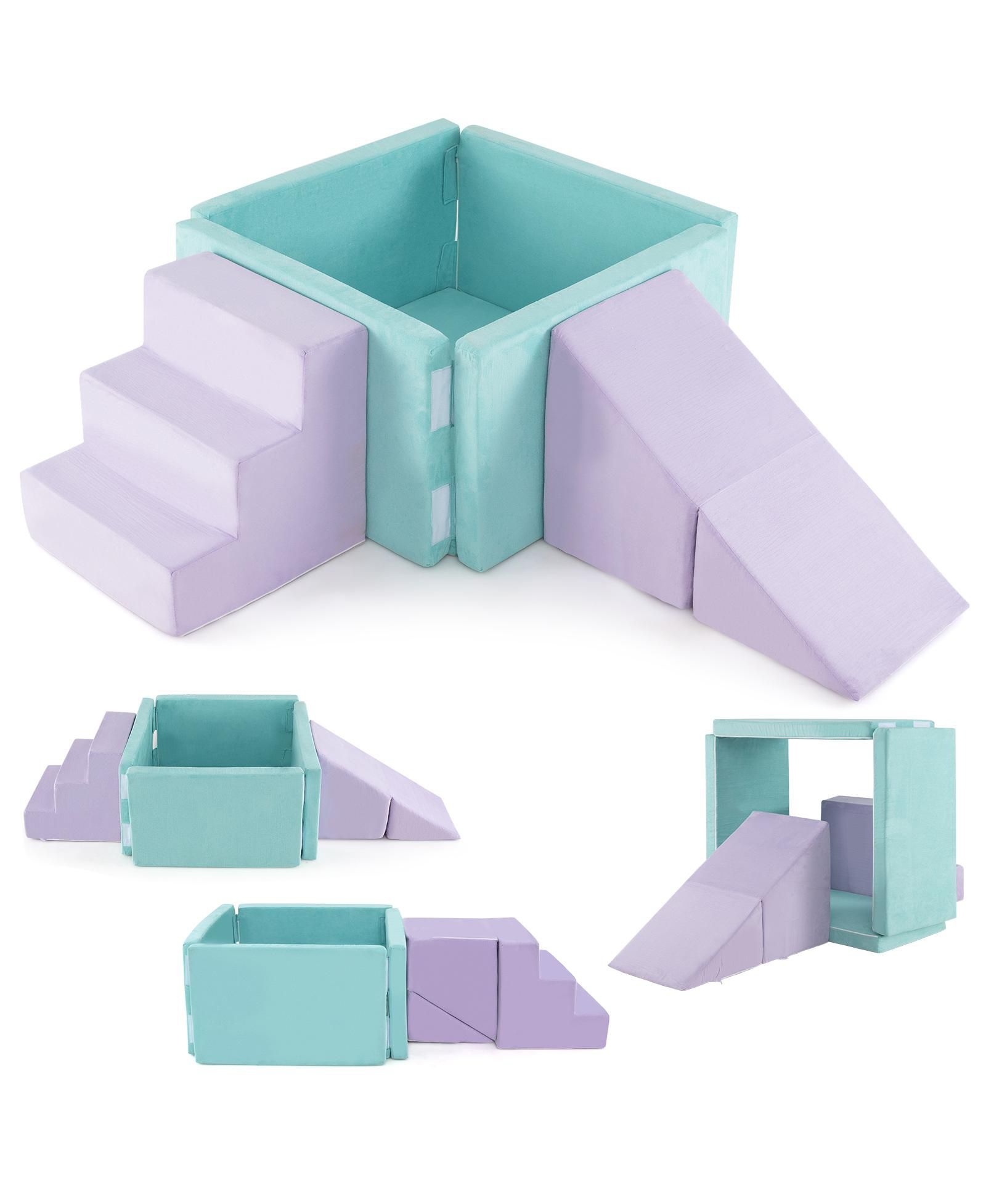 Игровой набор SKONYON 3-in-1 Suede Fabric Soft Play Set