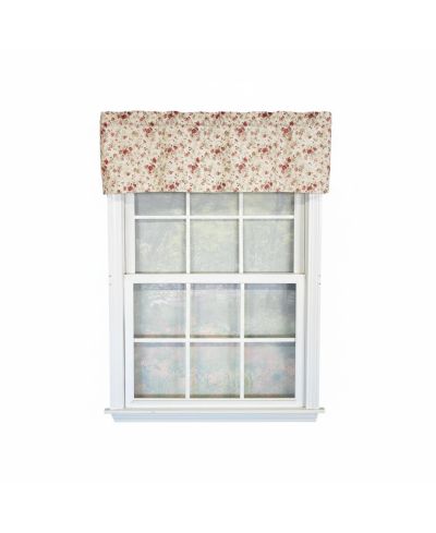 RLF Home 100% Cotton High Quality Flor Tailored Window Valance с 1.5" Rod Pocket 50" W X 12" L Natural