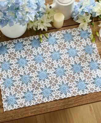 Elrene Crochet Floral Placemats, Set of 4