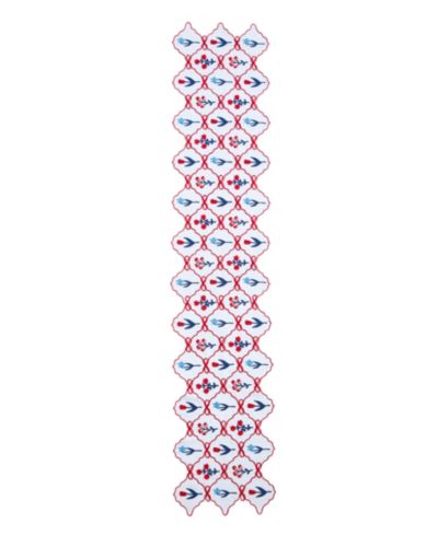 Elrene Red White and Cute Table Runner, 14" x 70"