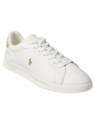 Polo Ralph Lauren Men's Heritage Court II Embroidered Lace-Up Shoes