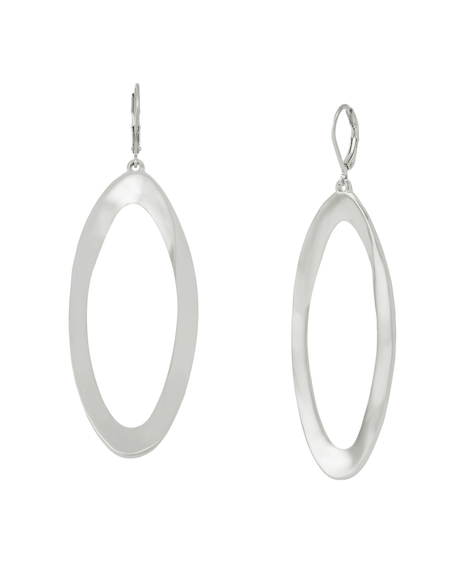 Серьги-подвески Robert Lee Morris Soho Silver Oval Link Drop Earrings
