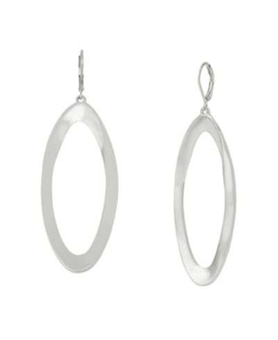 Серьги-подвески Robert Lee Morris Soho Silver Oval Link Drop Earrings