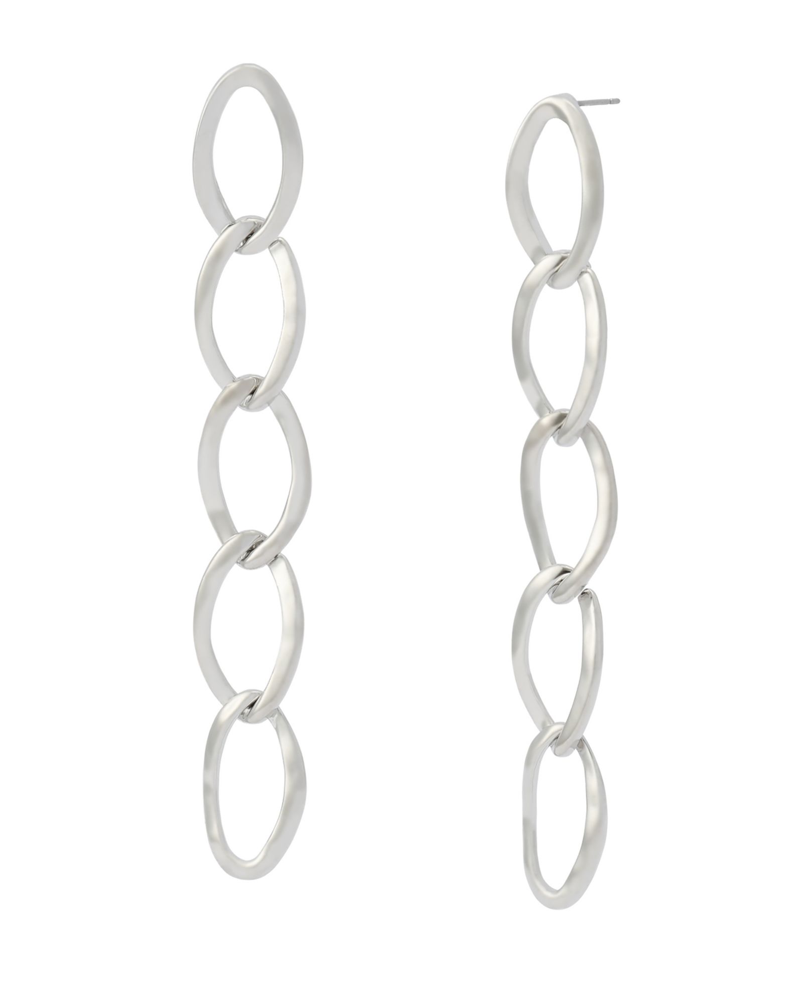 Серьги Robert Lee Morris Soho Silver Oval Link Linear