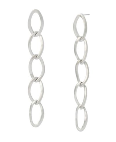 Серьги Robert Lee Morris Soho Silver Oval Link Linear