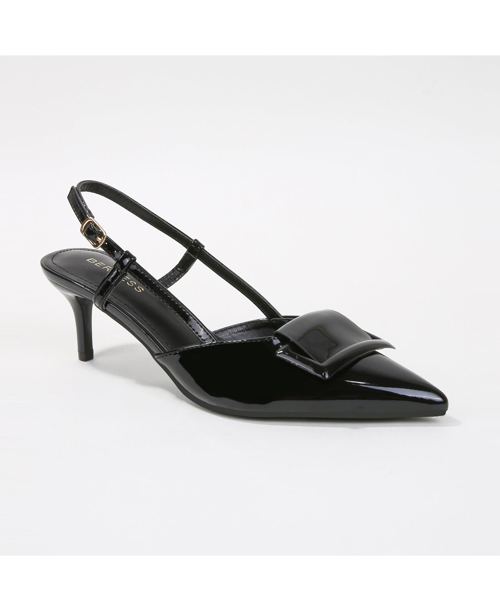 BERNESS Women's Vava Patent Buckle Slingbacks