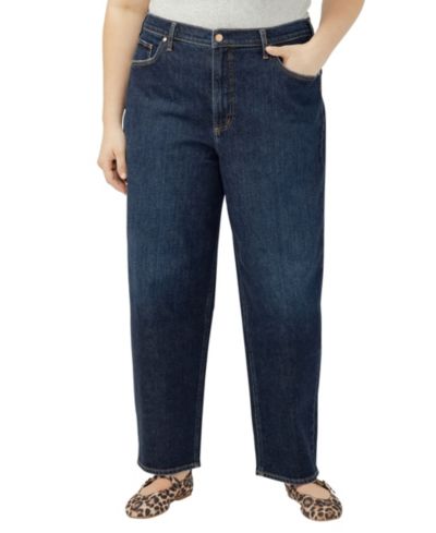 Silver Jeans Co. Plus Size джинсы Barrel Leg с высокой посадкой