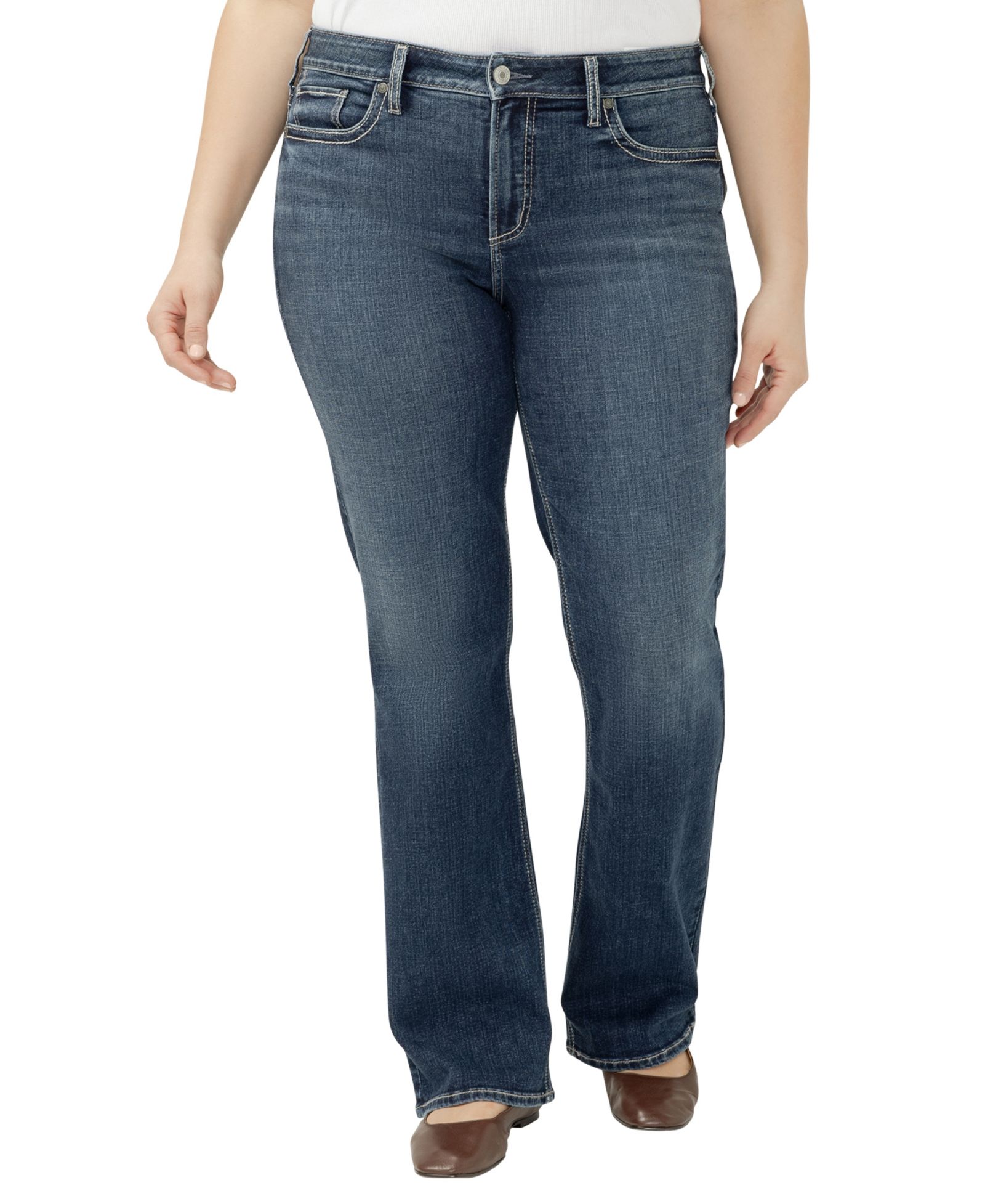 Джинсы Silver Jeans Co. Plus Size Suki Mid Rise Curvy Fit Bootcut