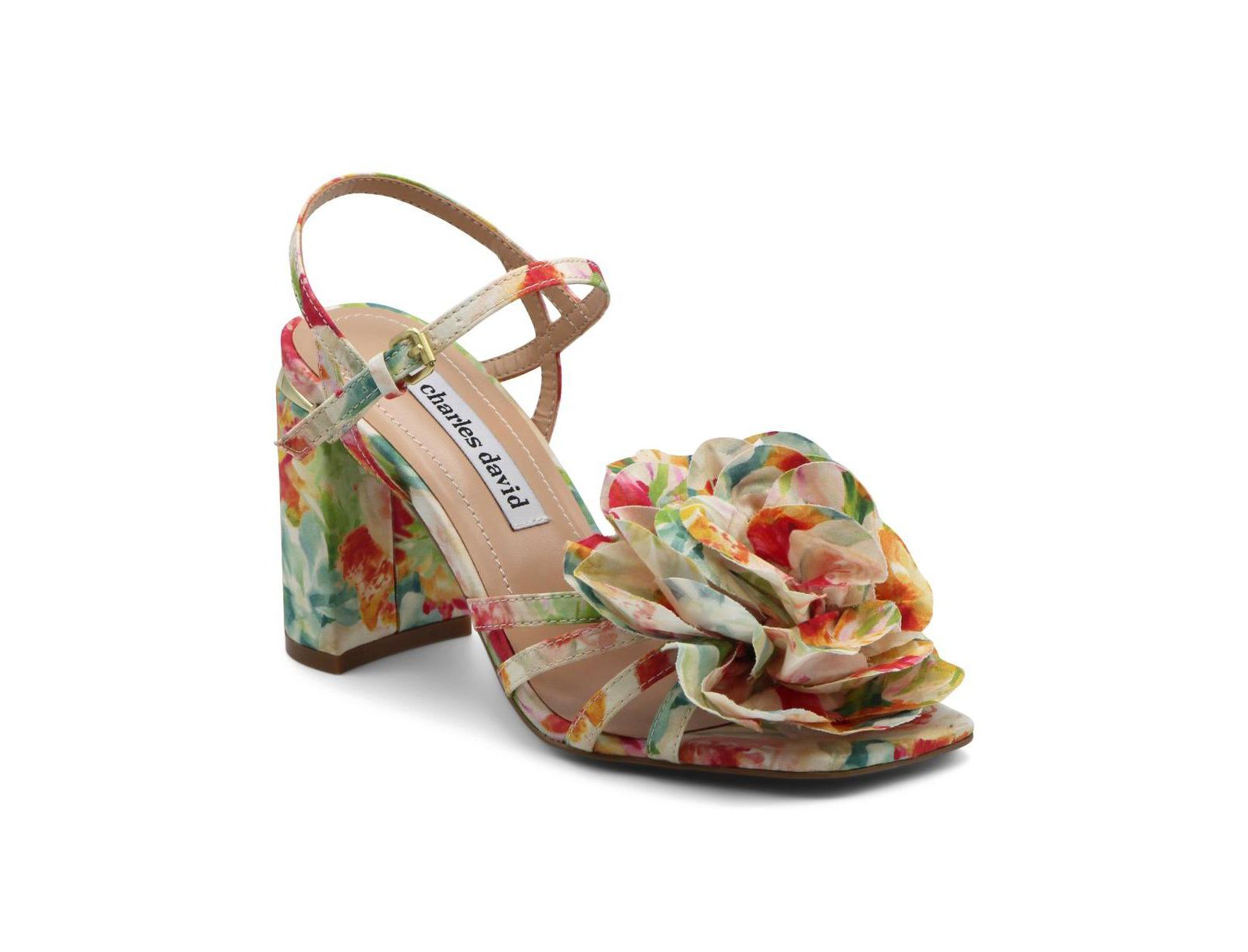 Женские босоножки Charles David Restless Floral Dress Chunky Heel