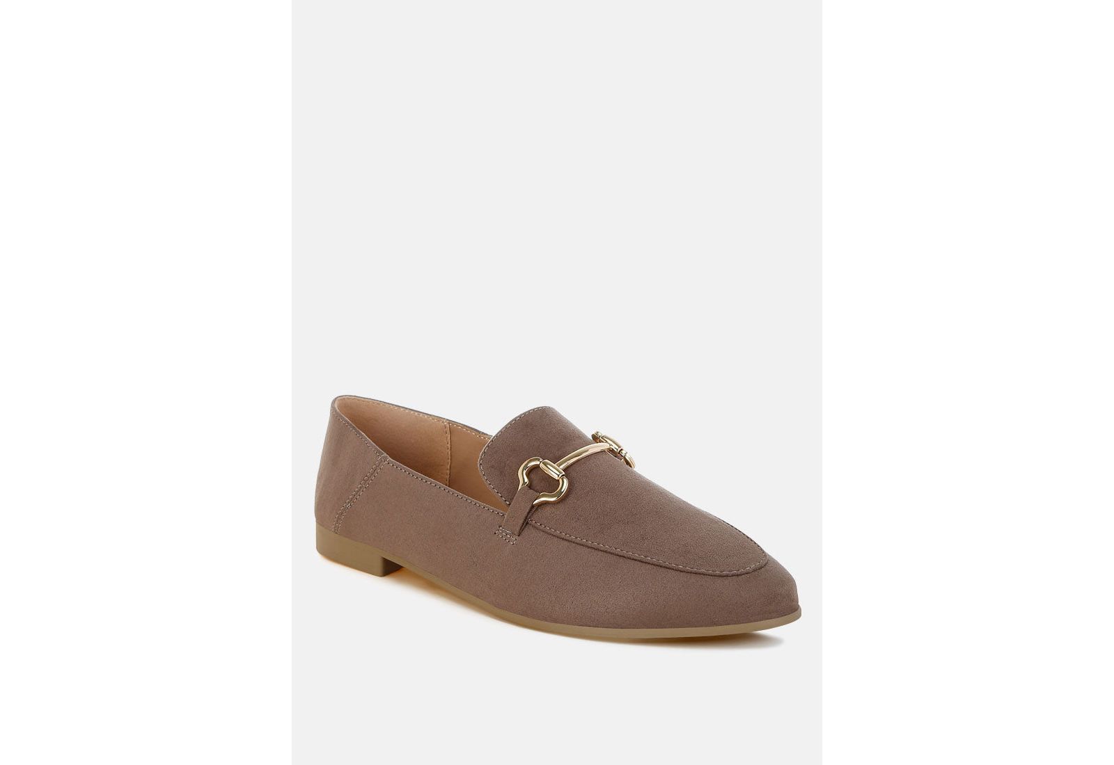 London Rag Womens Noltas Horsebit Embellished Flat Loafers