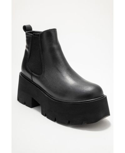 Женские кожаные ботинки Forever & Always Shoes Clen Leather Platform Chelsea