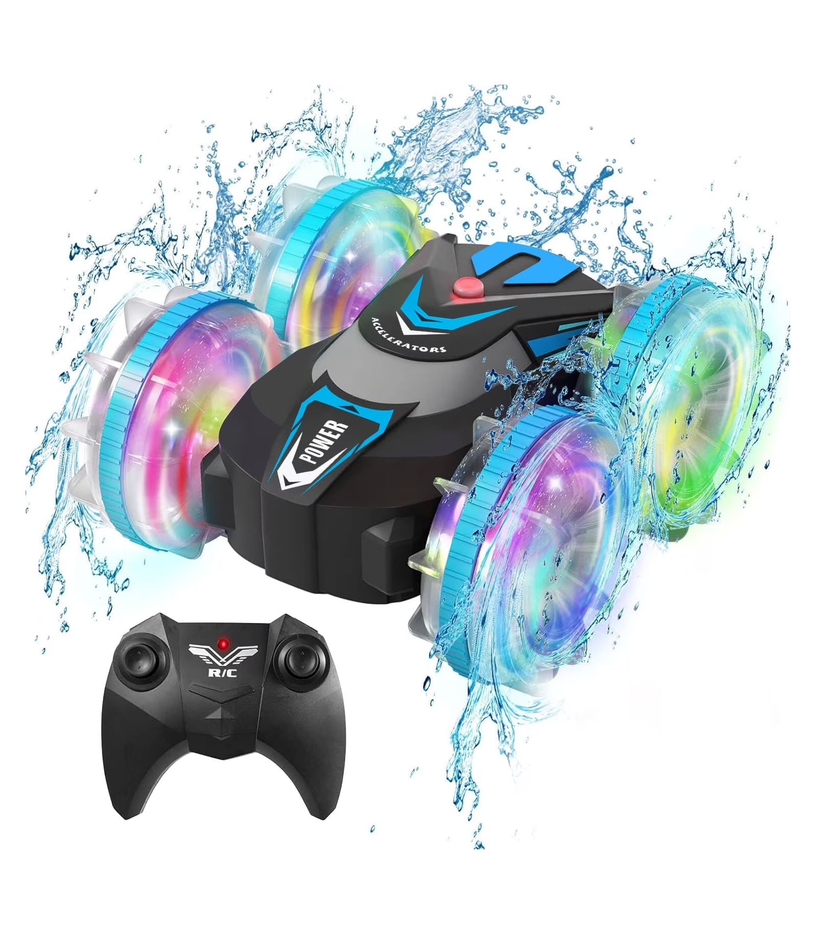 Cowin Amphibious 4WD 360-Degree Flips Remote Control Stunt Car