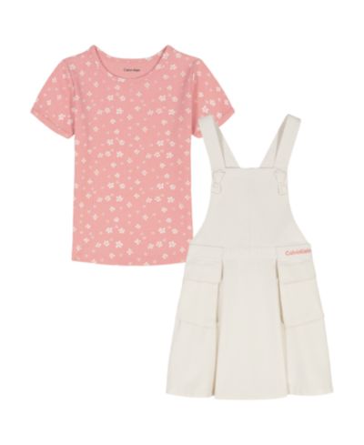 Calvin Klein Детский комплект из топа и комбинезона с коротким рукавом, 2-Piece Set