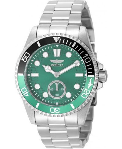 Invicta Men's 49433 Pro Diver Quartz VD78 Green Dial Watch