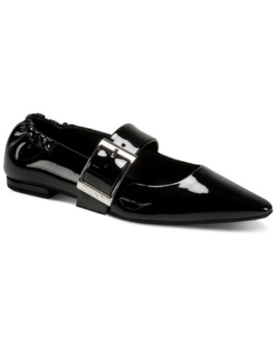 DKNY Women's Cormic Buckle Pointed Toe Flats