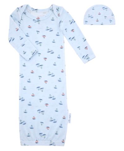 Комплект Max & Olivia для малышей Sail Boat: платье и шапочка, 2-Piece Set