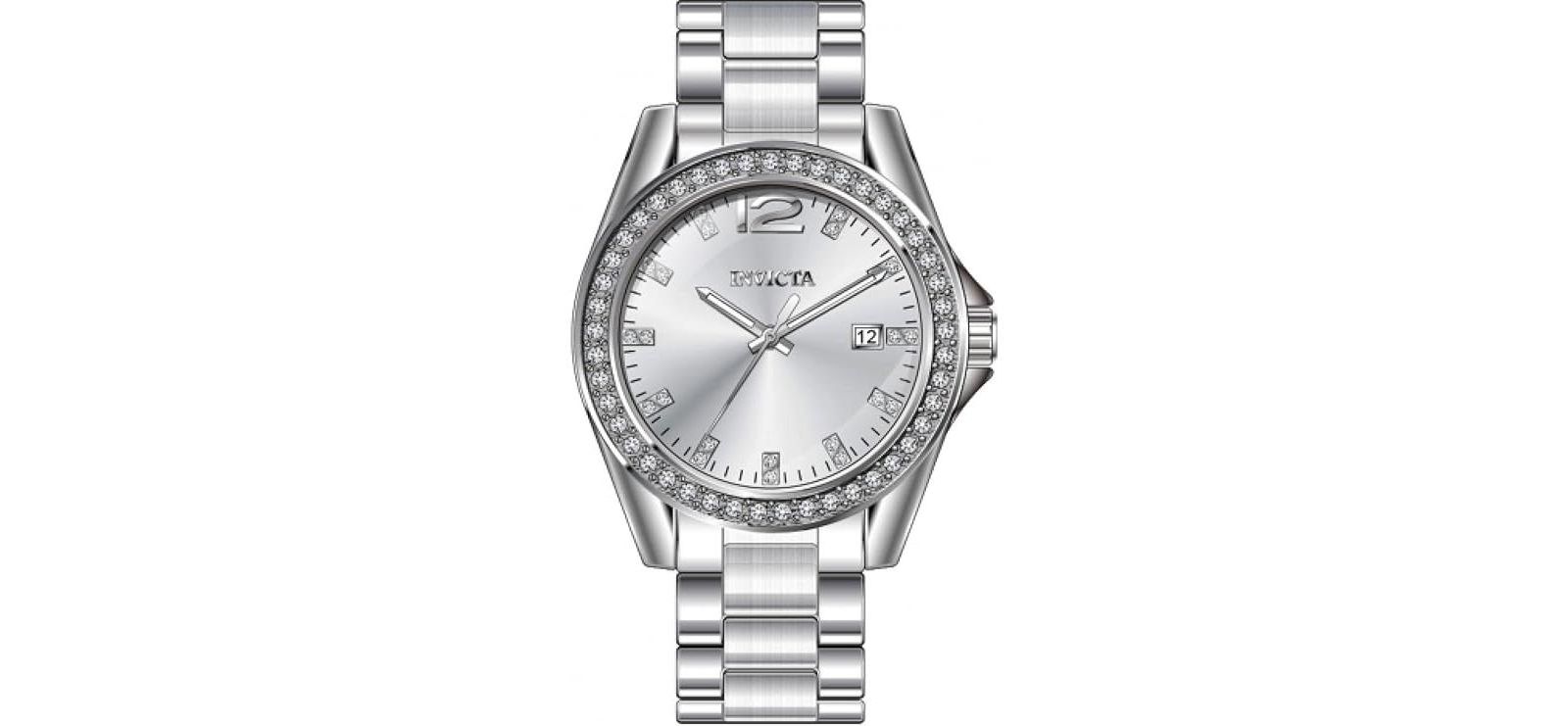 Женские часы Invicta 49846 Angel Quartz PC32 Silver Dial