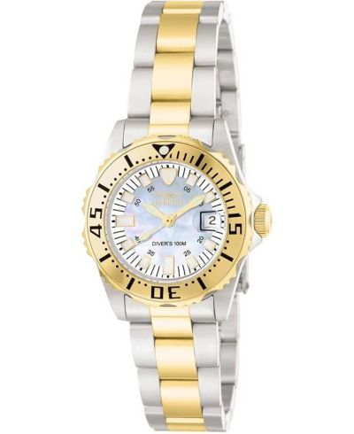 Invicta Women's 6895 Pro Diver Quartz 3 Hand White Dial Watch