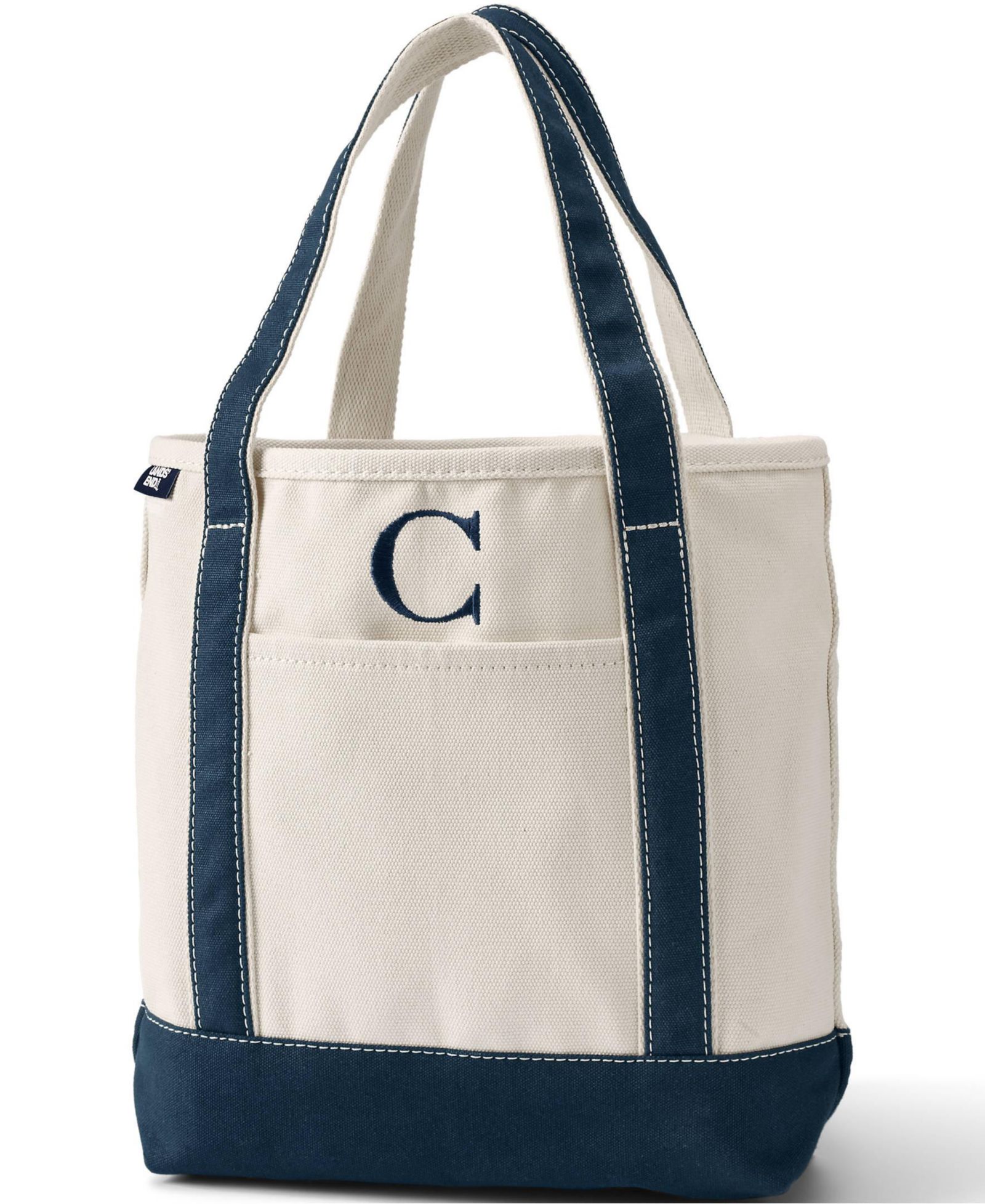 Торба Lands' End Pre-Monogrammed Letter C Canvas
