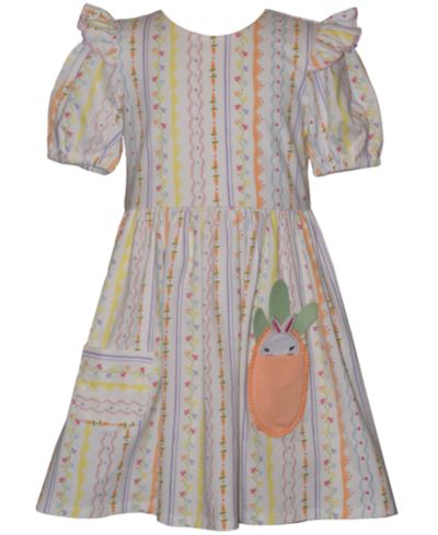 Детское платье Bonnie Jean Bunny and Carrot Striped