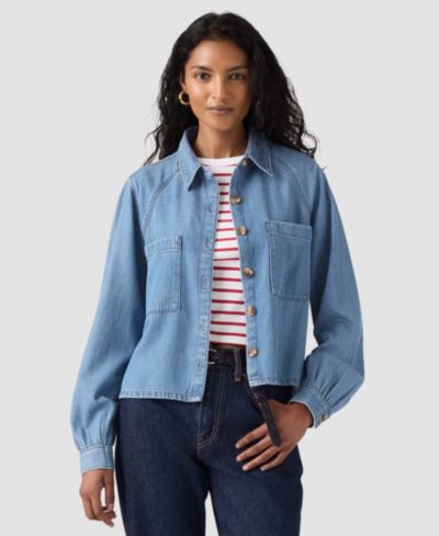 Levi's Women's Long-Sleeve Utility Crop Top