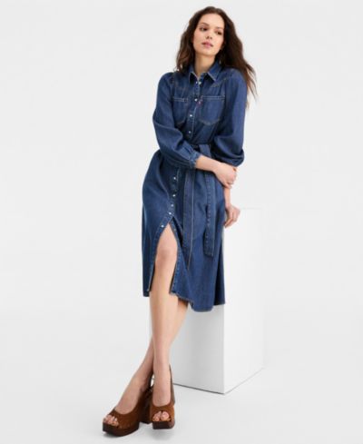 Levi's® Premium Women's Point Collar Long-Sleeve Dress